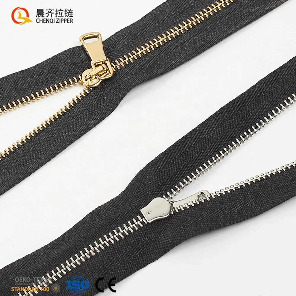 CHENQI Fashion Design Custom Make Smallest Size Multi-color Close-End 0# 1# 2# Metal Zipper For clothes Skirt