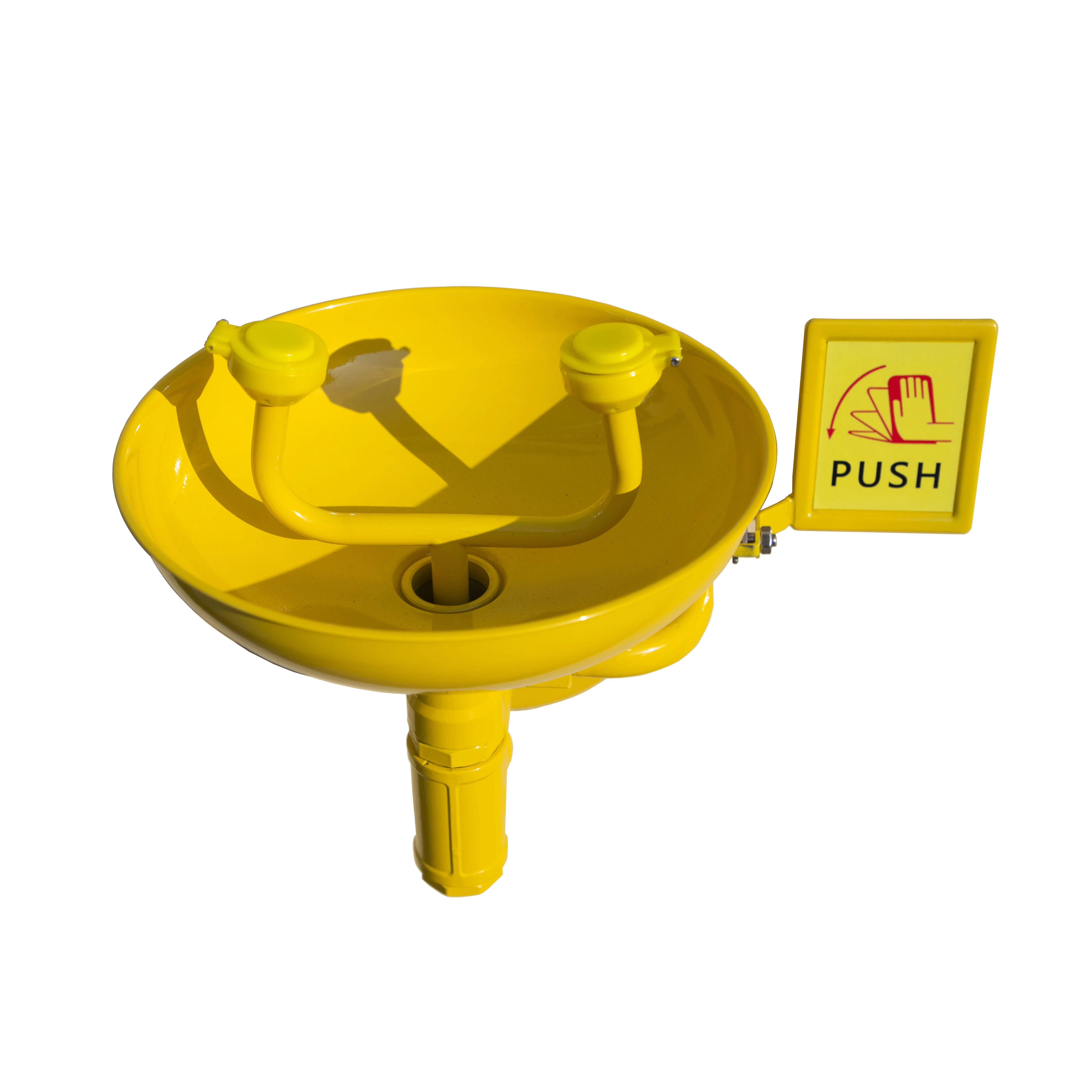 Qualities Product Yellow Coating ABS Wall-mounted Eye Washer