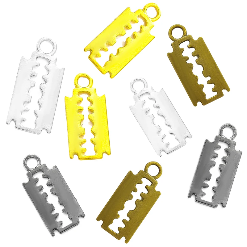 YuenZ Antique silver plated Blade Charms Pendant Fit Jewelry Making DIY Jewelry Findings 24*11mm J323