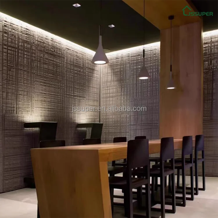 Customized Color Natural Wood Texture Decoration Wall Tiles Interior Exterior Flexible Sawing Wood Wall Panel Board