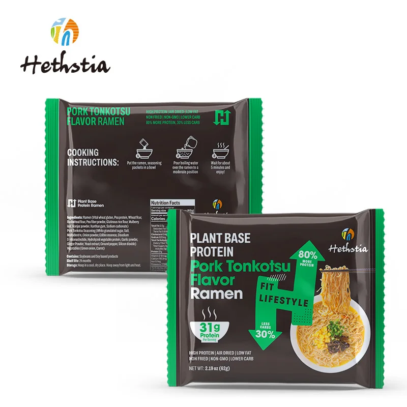 Variety of Flavors Low Fat Non Fried Non-Gmo Lower Carb Ready To Eat Keto Ramen Noodles