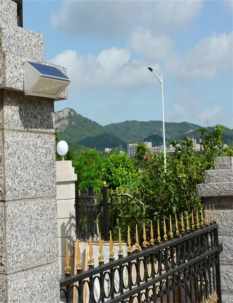 Aluminum Alloy 48LED Solar Wall Lights Solar Security Light With Motion Detector Sensor Outdoor