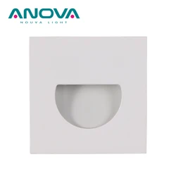 Modern corner cabinet stair downlight recessed mini driver 1w fixed square pir sensor led Step light