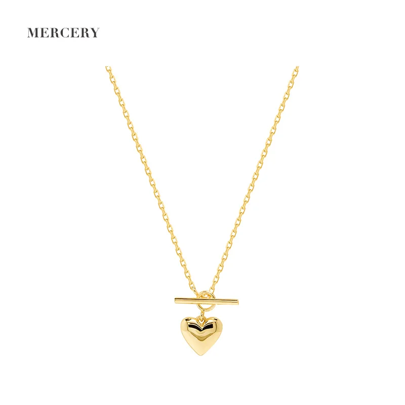 Серебряная подвеска 925 пробы 18 K Позолоченные ювелирные изделия ожерелье нержавеющая сталь сердце Романтический Настоящее серебро