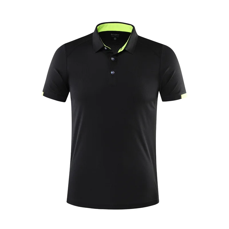 Wholesale Small Order Customized Logo Mens Light Weight Quick Dry Plus Size Polyester Gym Stuff Team Golf Polo T-Shirts
