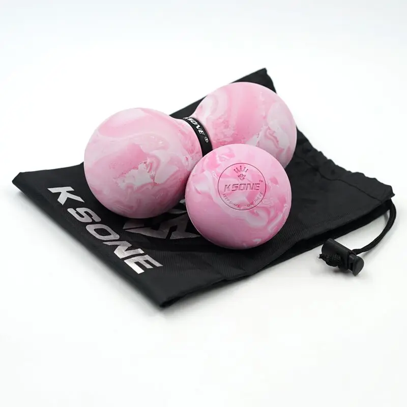 Double Peanut Massage Ball natural rubber Fitness Ball lacrosse massage ball foot massage