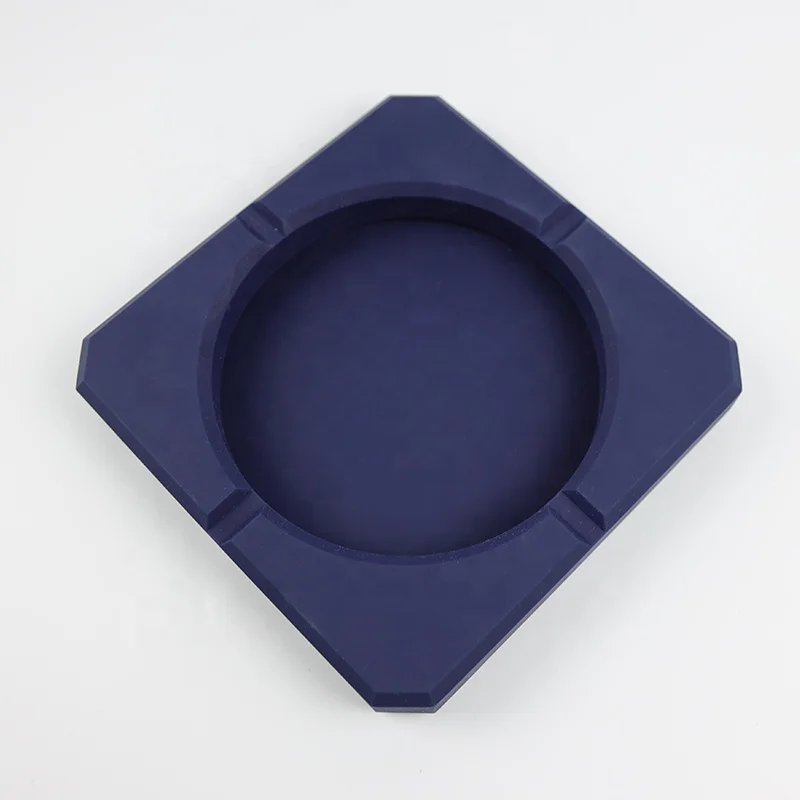 Square cigarette cigar smokeless silicone portable pocket custom logo ashtray