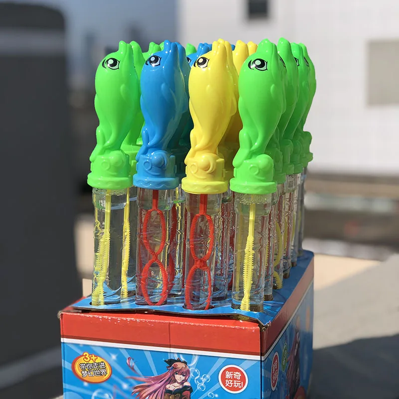YIWU AULLAN Cute Animal Shape Water Toys Bubble Blower Toys Bubble Wand Stick Bubble Machine