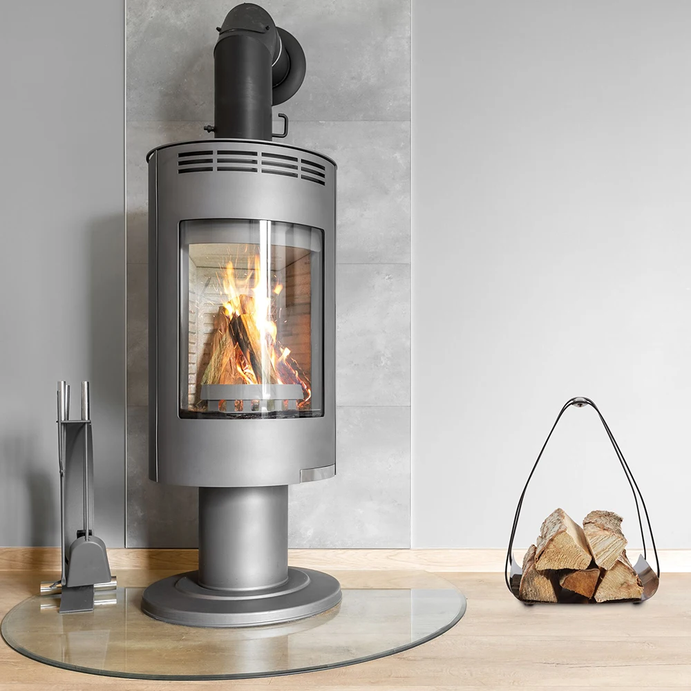 Heavy Duty Steel Fireplace Log Holder Indoor Log Rack Firewood Carrier Basket