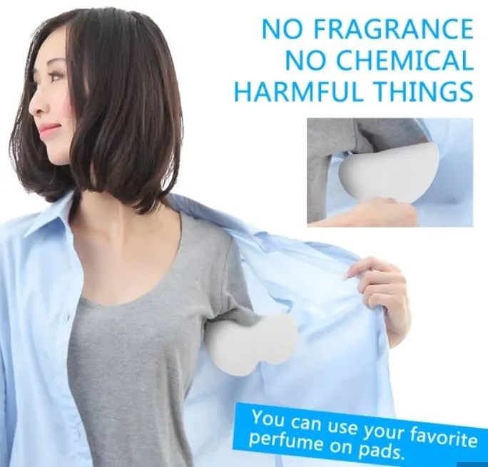 Hot Sale Adhesive Disposable Sweat Pad Armpit Antiperspirant Deodorant Underarm Sweat Patch Unisex Sweat-absorbent pad Stickers