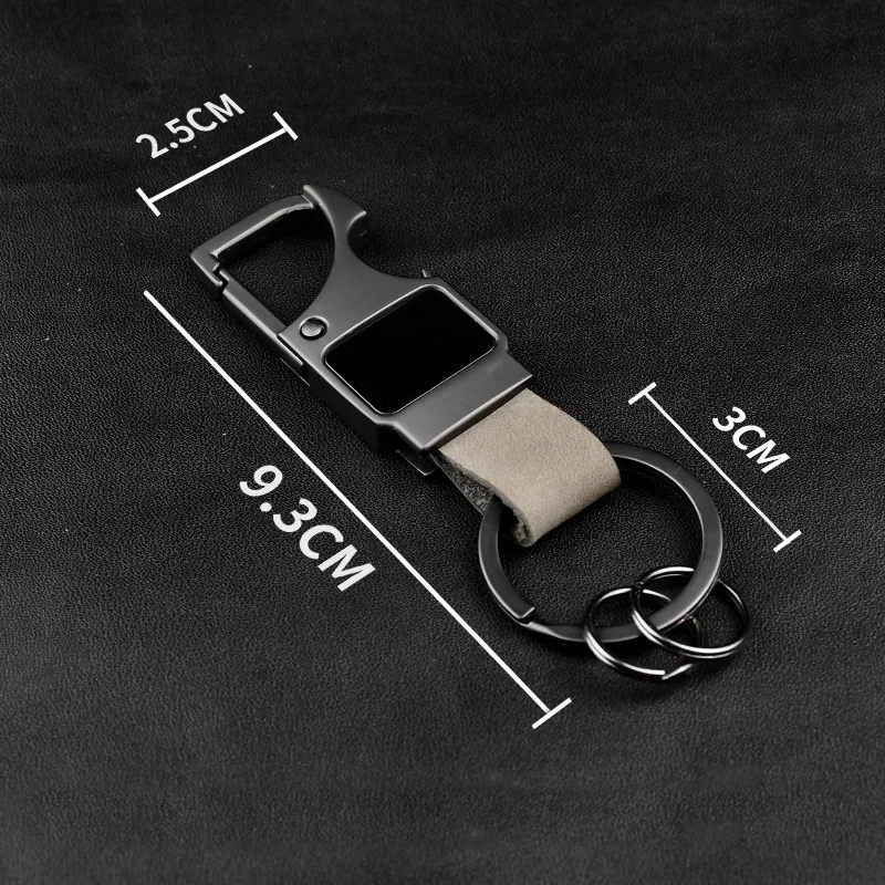 Custom Leather Key Chain Keyring Manufacturer Wholesale Bulk Handmade Car Brand Logo Custom Leather Keychain