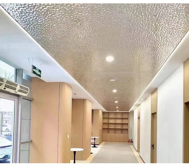 Water Ripple Finish Bamboo Fiber Wall Panel Decorative Building Materials with Water Wave Effect Stainless Wall Panels & Boards