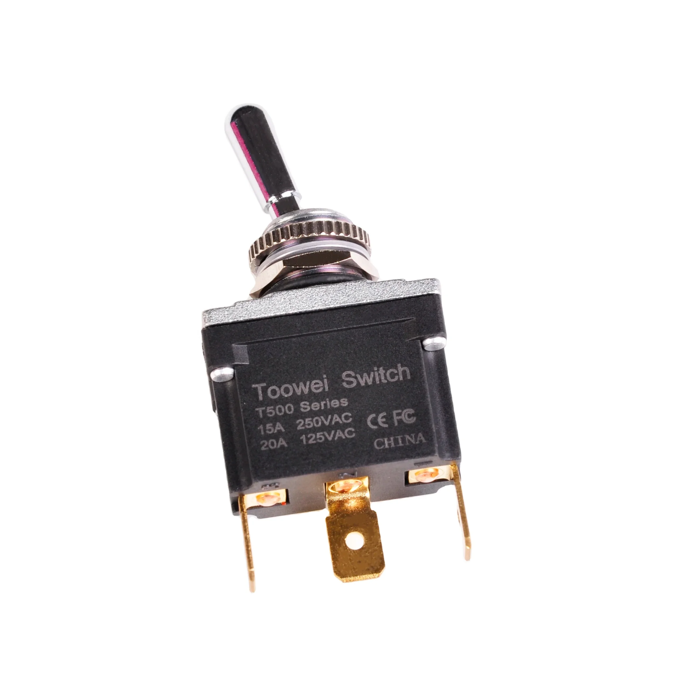 rgb spdt rocker mortis on off waterproof 3 position lever lock three pins stainless toggle switch black