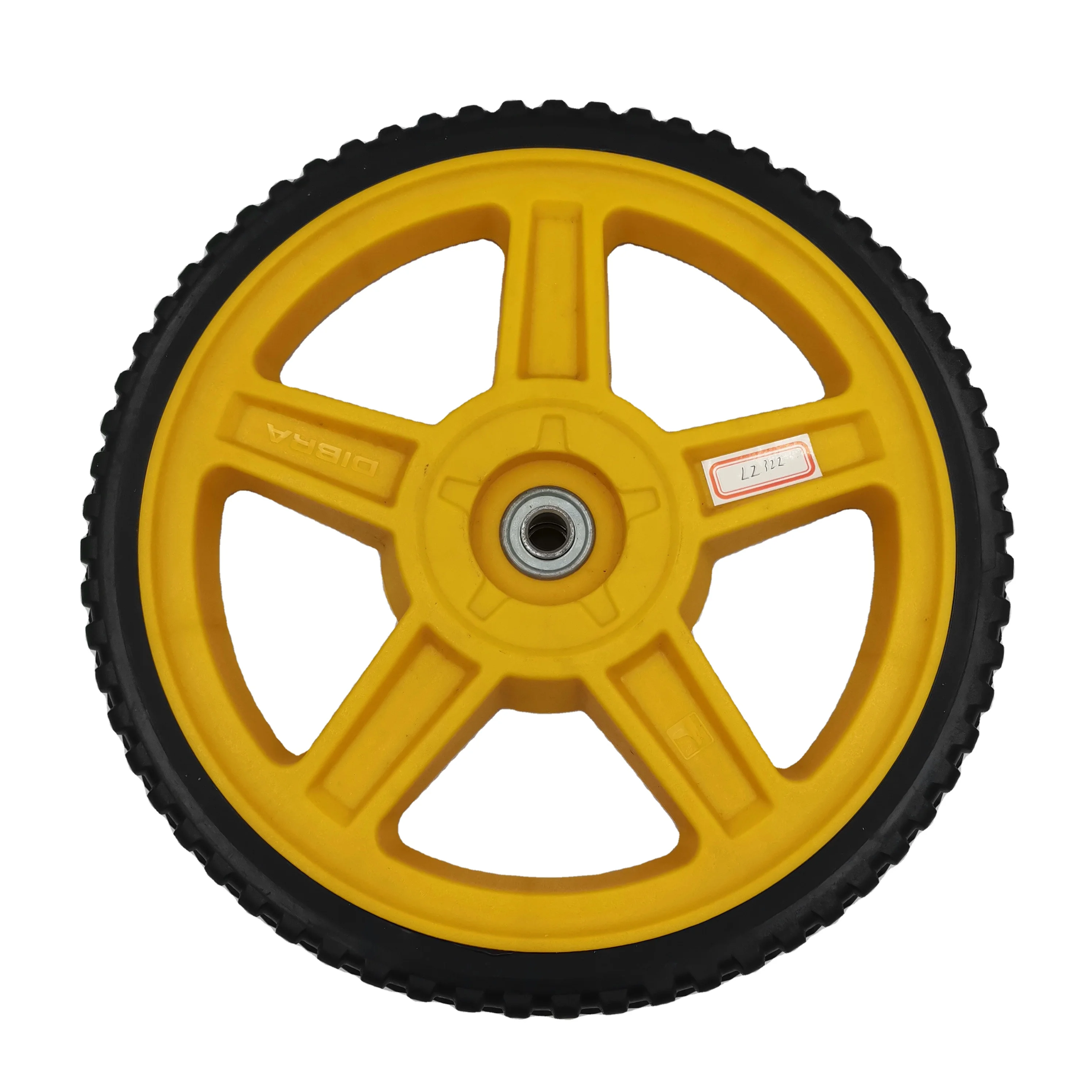 factory price 12 inch plastic wheel for garden lawn mower