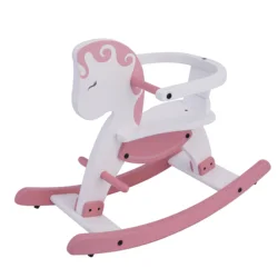 Eco-Friendly Wooden Rocking Horse Baby Kids Riding Wooden Rocking Horse Toy