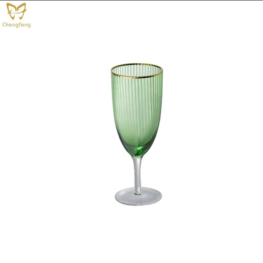 Colored glitz wine glasses  set ,bohemia red wine glass,drinking glasses set