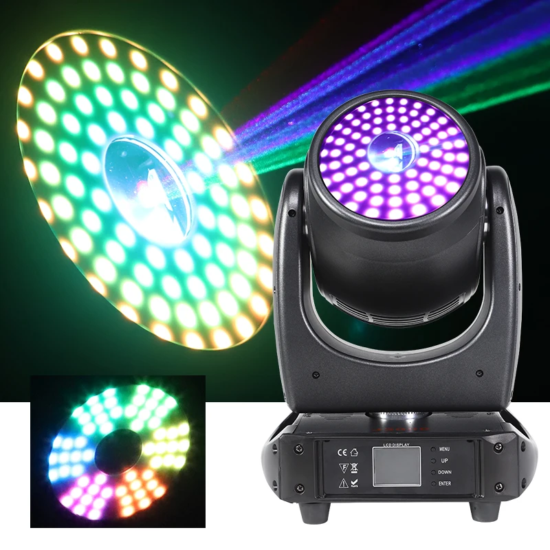 5 Вт DMX полноцветный RGB Halo DJ движущаяся головка анимационный лазерный свет для ночного клуба Бар