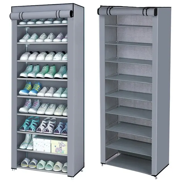 4/5/6/8Tiers Standing Shoe Cabinet Home Storage Shoe Organizer Fabric Shoe Racks with Nonwoven Dustproof