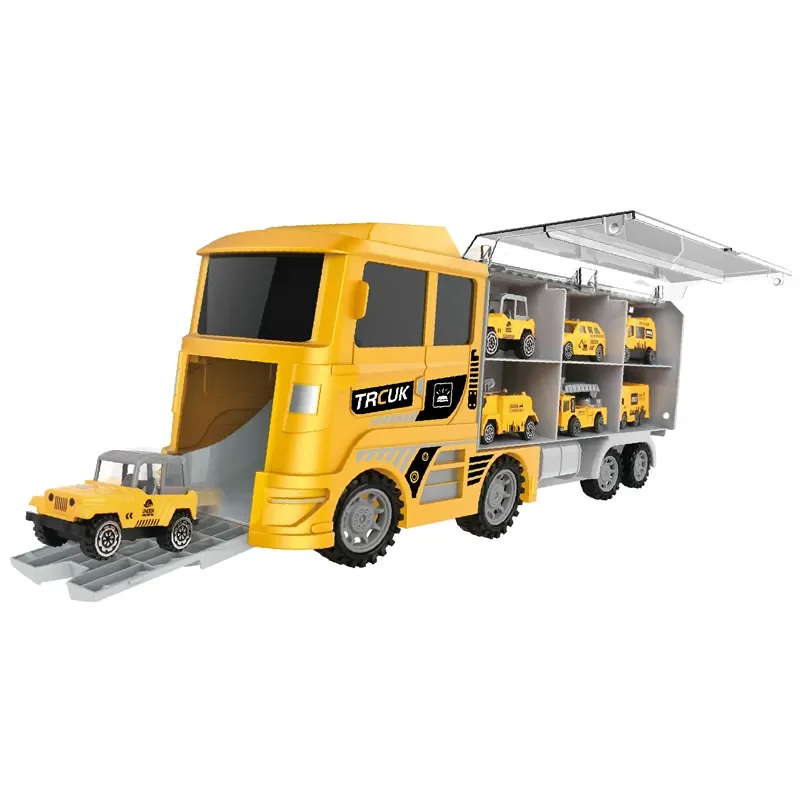 7 in 1 Die-cast Construction Truck Toy Vehicle Metal Engineering Tractor Truck Toy Set
