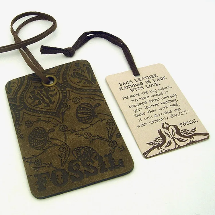 
Custom Paper Hang Tag Folded Swing Tag for Clothing and Shoes 