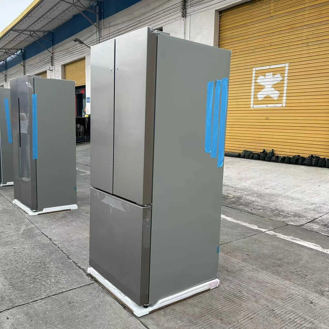 US specific 115V-60HZ variable frequency air-cooled frost free with ice making cross-border French 3-door refrigerator