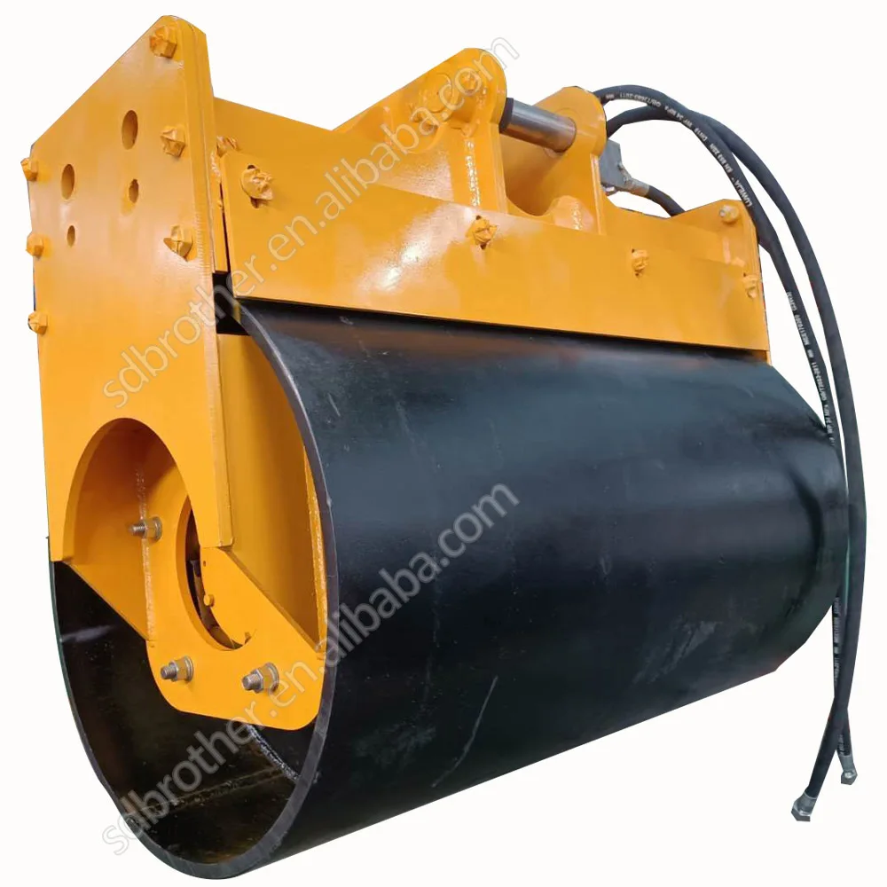 Excavator roller, excavator compactor
