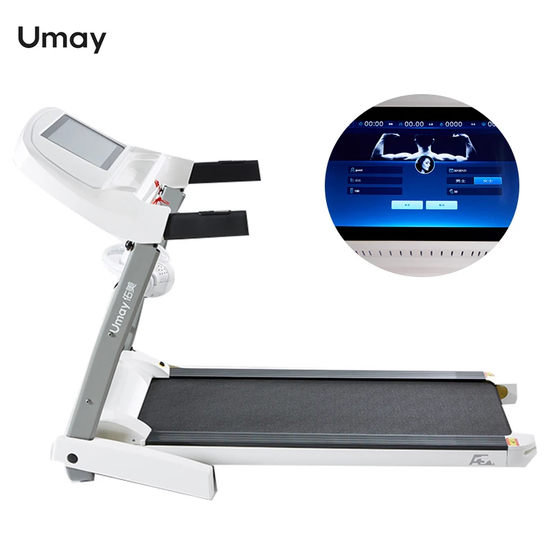 Hot Sale Multi-Function Fitness Running Treadmill Home With MP3 10.1 Inch Touch Screen