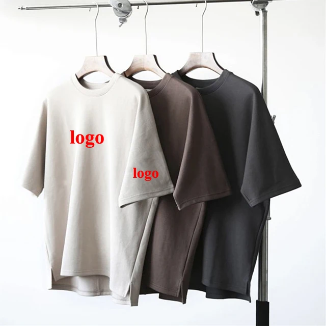 new man t shirt 2022 cotton rounded hem t shirt wholesale printing heavy cotton custom t-shirt men