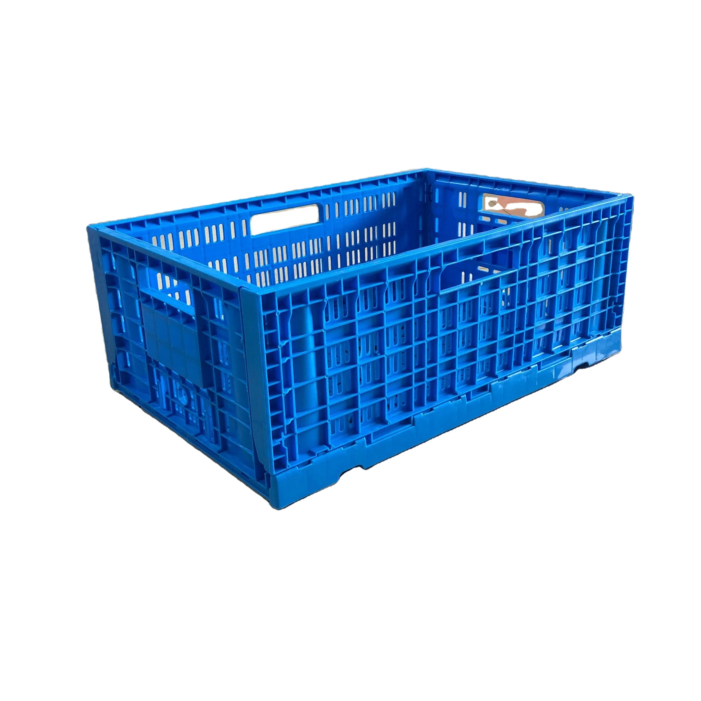 wholesale 600x400x230 mm collapsible farm crate agriculture and fruit crate box