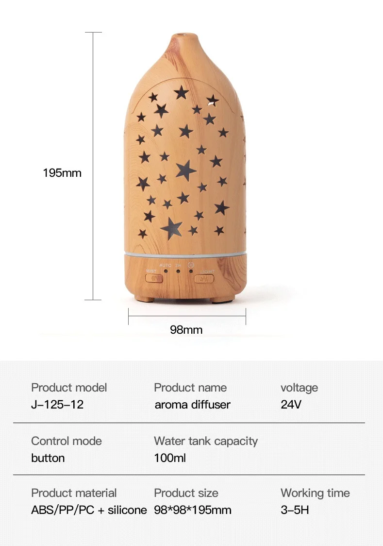 latest New Design Difuser Ultrasonic Aromatherapy Professional Automatic Essential Oil Aroma Diffuser For Essential Oil