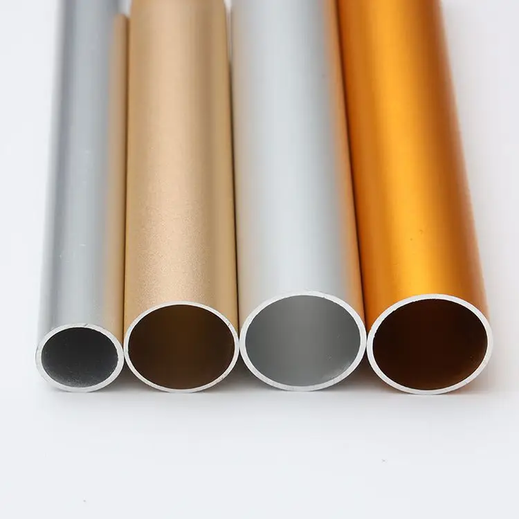 Anodized Aluminum Tube CNC Stamping Parts Anodizing Aluminum Parts Color Anodized Aluminum Pipe Round Tube Pipe  Profile