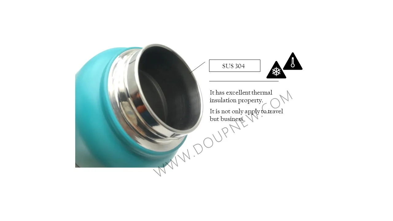 25oz Travel Stainless Steel Vacuum Flasks Thermo Cup Water Bottler Thermocup Water Thermos With Carry Handle
