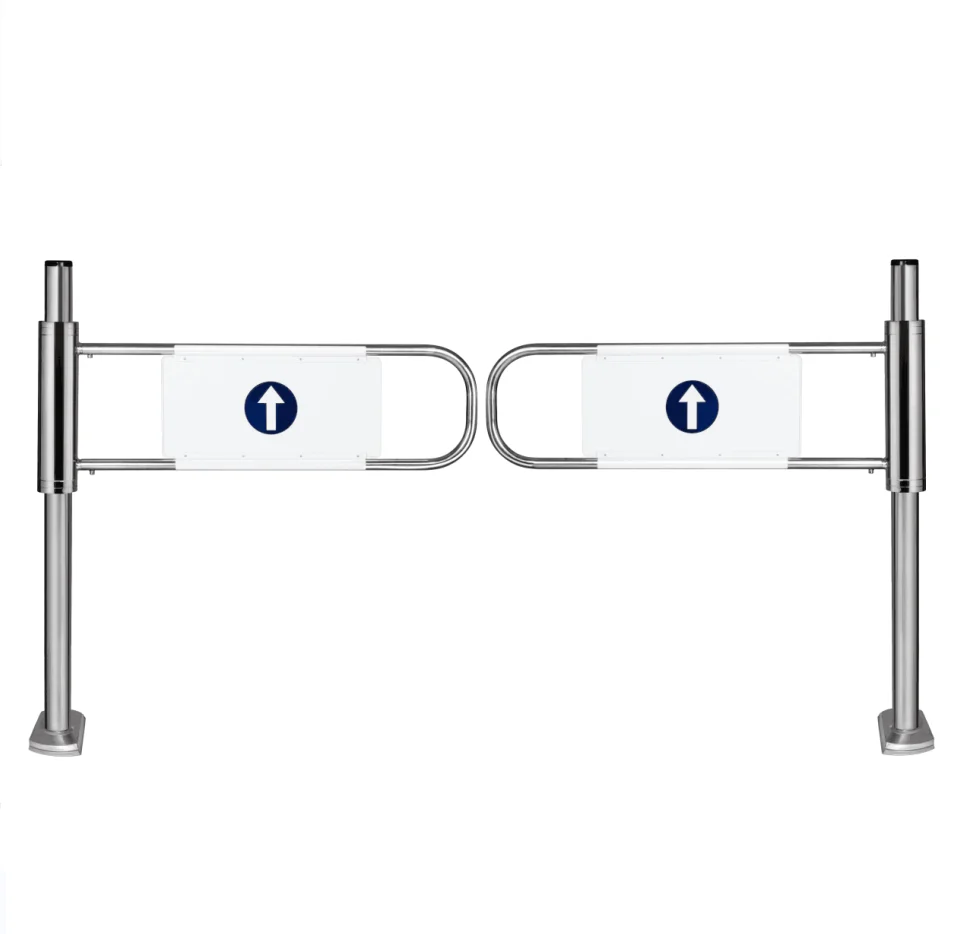 Swing gate manual door,double swing gate opener, Supermarket Safety Pedestrian Access Control System Entrance Revolving Door