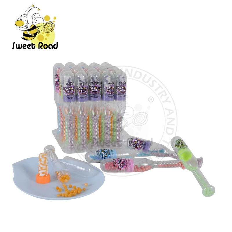 Пластиковые бейсбольные конфеты, игрушки, халяльный смешанный фруктовый аромат, пресс, сахар, конфеты