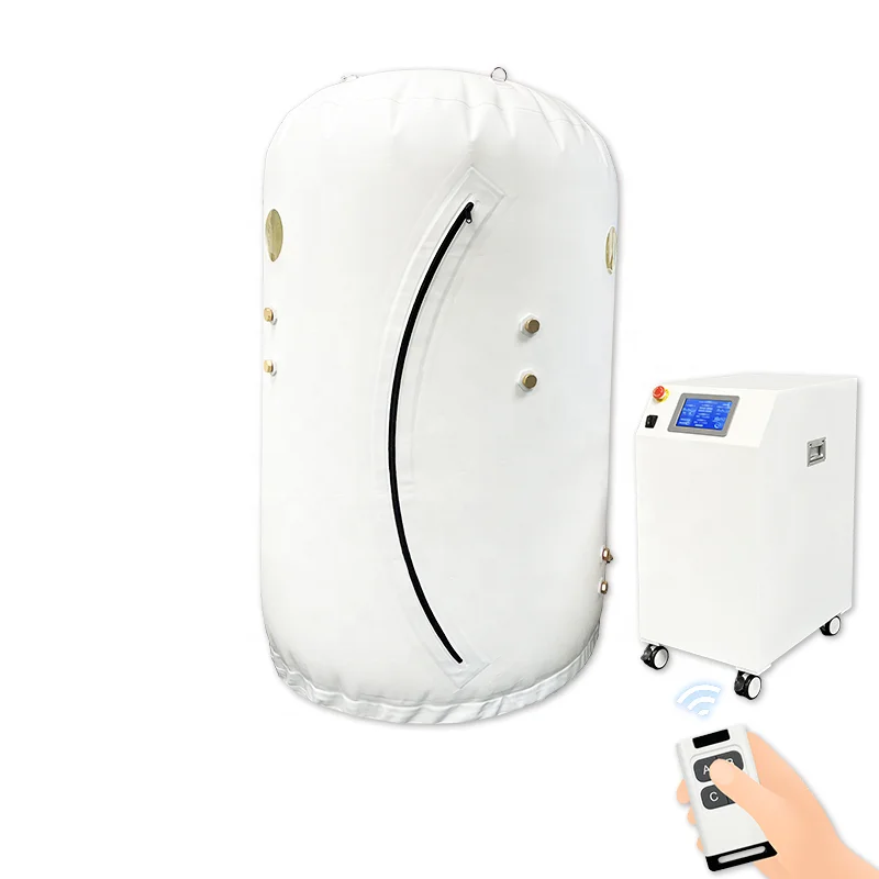 2024 New China Manufacturer 1.3ATA 30Kpa Vertical Sitting Chamber HBOT Chamber Oxygen  Therapy Chamber Inflated Tent SPA Camara