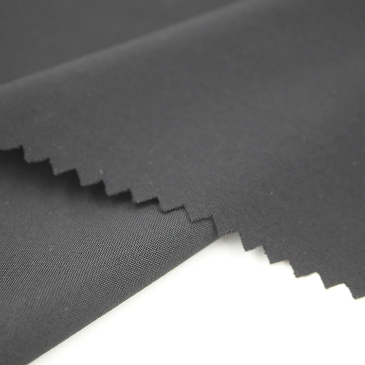 
73nylon 27spandex super soft 4 way stretch elastic breathable free cut black textile fabric 