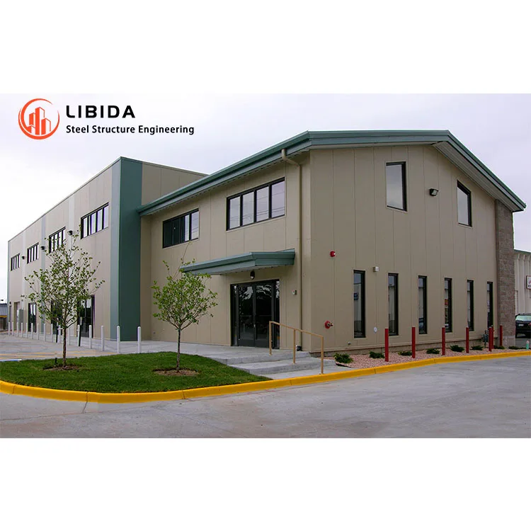 Premade Anti-Rust Steel Structure Metal Frame Warehouse with Fireproof Mineral wool Sandwich Panels