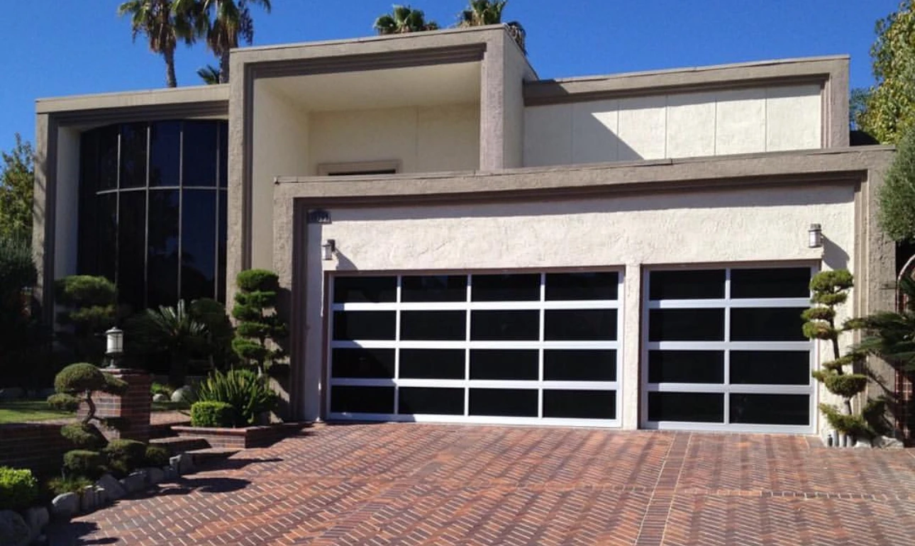 2024 custom Full View American For homes Section Modern Panel Aluminum Glass Automatic Motor Garage Door wholesale