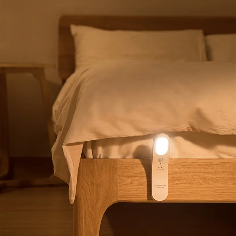 USB Rechargeable Multifunction Flashlight LED PIR Night Light Optical Sensing Infrared Induction Motion Sensor Night Light