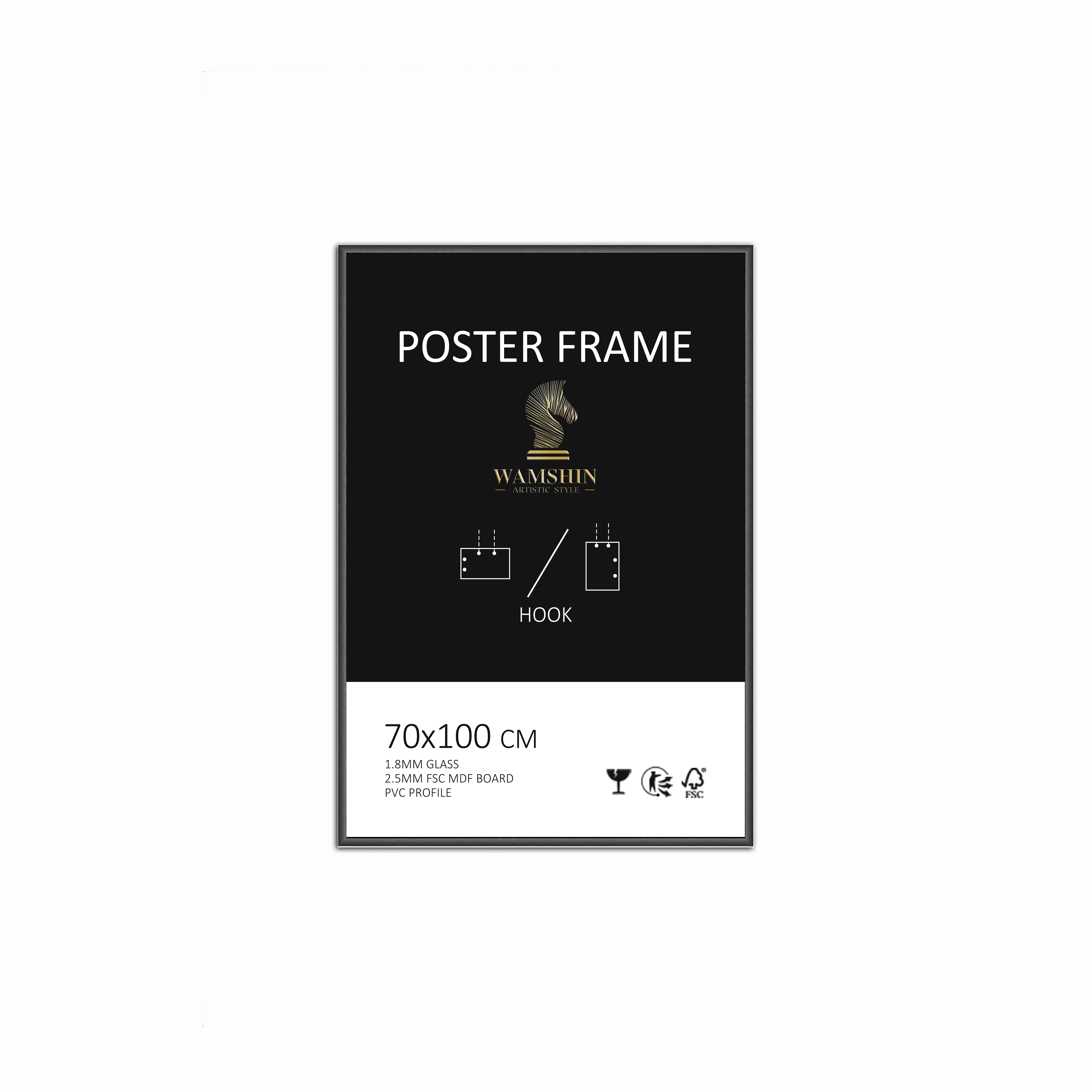 Custom Poster Frame 24 X 48 50X70 Plastic Advertising Creative Poster Frame
