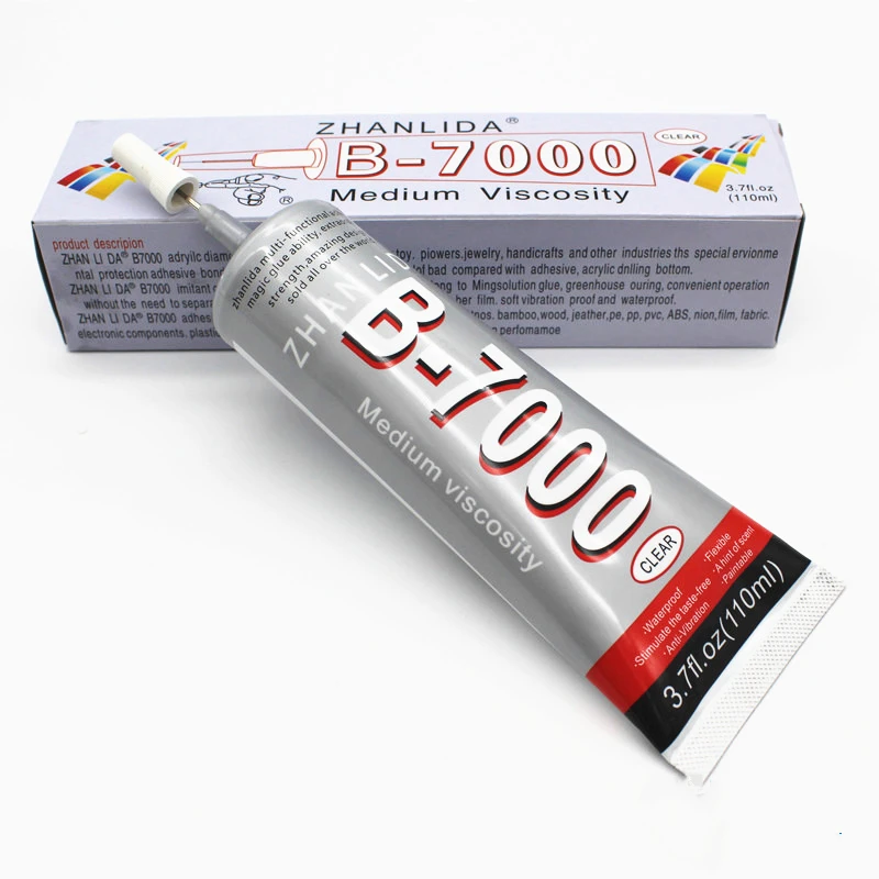 ZHANLIDA 110ml b7000 glue  Liquid Epoxy Adhesive for15ml 50ml 110ml crystal jewelry glass metal DIY acrylic phone screen repair