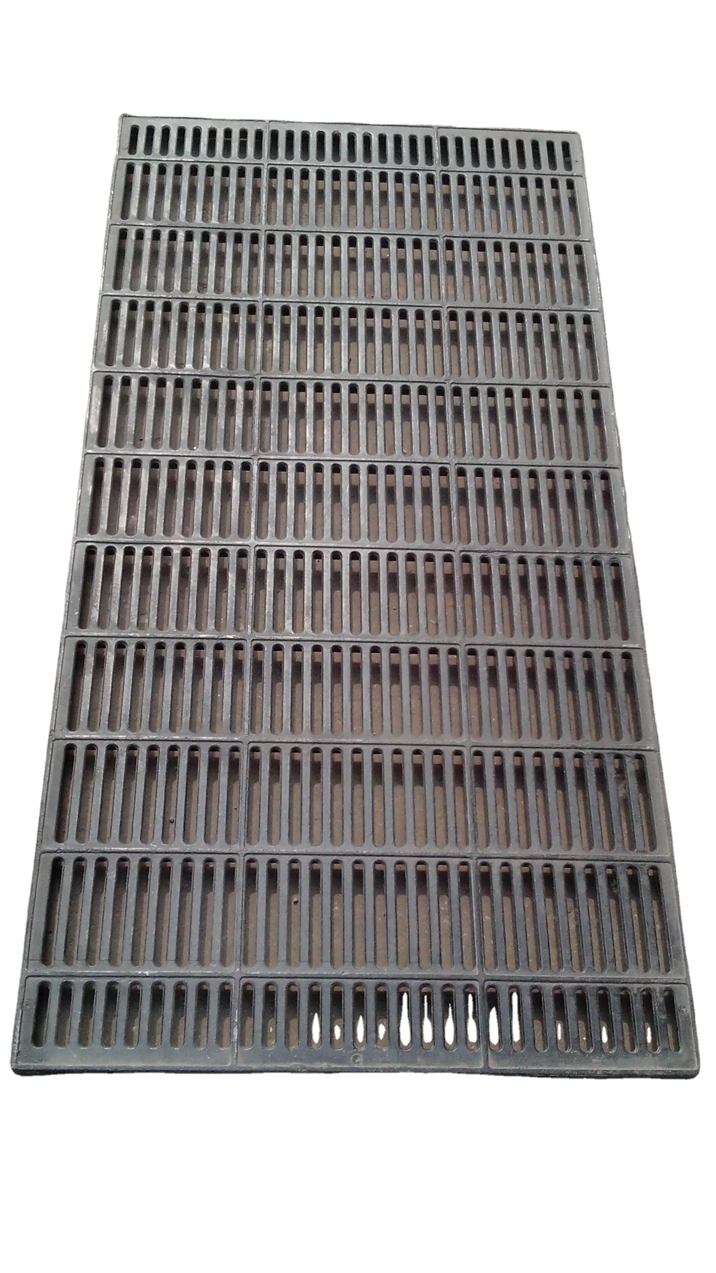 Ductile cast iron slat floors for pigs farm flooring system