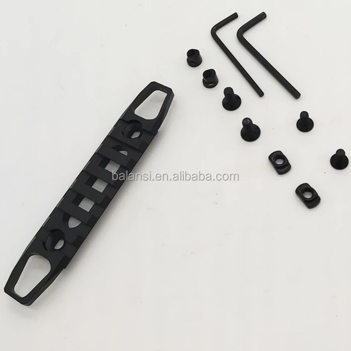 7 Slot MLOK Keymod Rail Base Segment Handguard Section Aircraft Grade Aluminum Picatinny Weaver for handguard