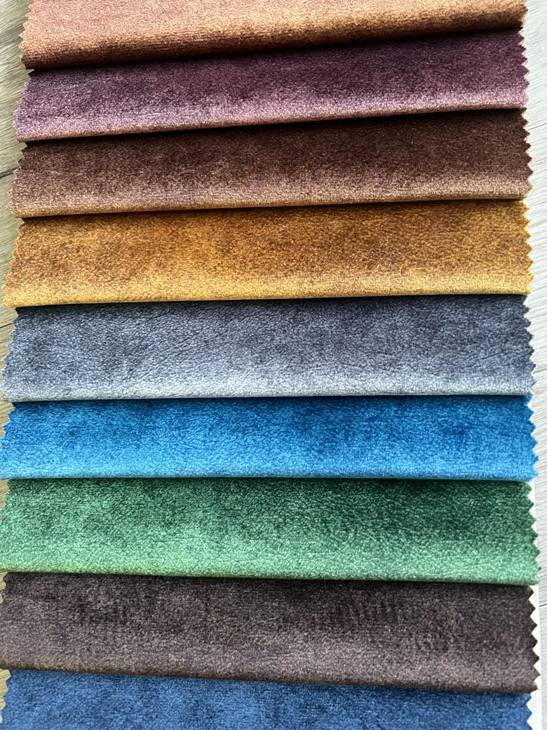 High Quality home textile hot print Holland velvet fabric for sofa upholstery from Chinese mill free samples