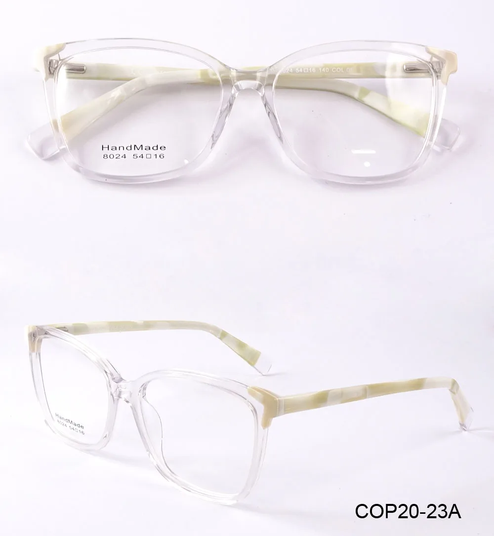Wholesale Light Color Cat Eye Acetate Frame Optical Glasses For Women