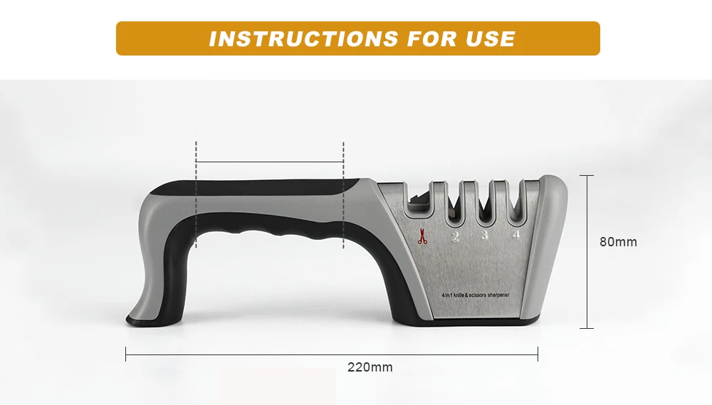 
Professional Knife Sharpener with Handle 