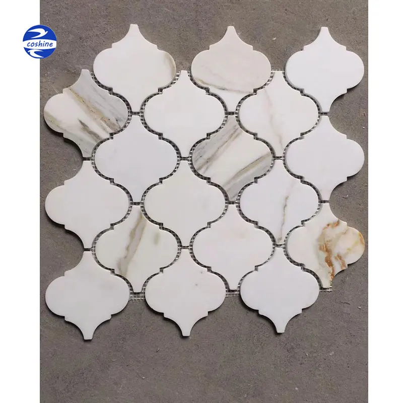 High Quality Pure White Marble 1 x 3 Herringbone Mosaic Tile Honed for Kitchen Backsplash Bathroom Wall & Floor Tile