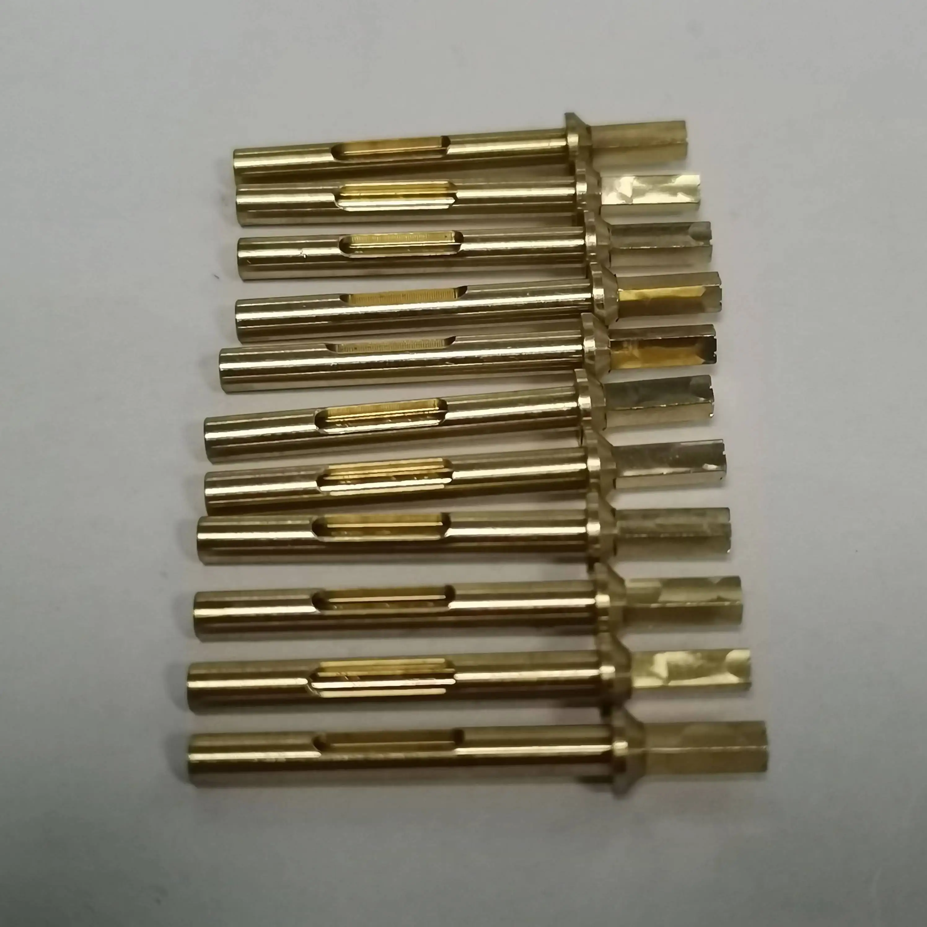 custom used for new energy vehicles dowel pins knurl solid knob copper brass plate small lathe turning machining shaft parts