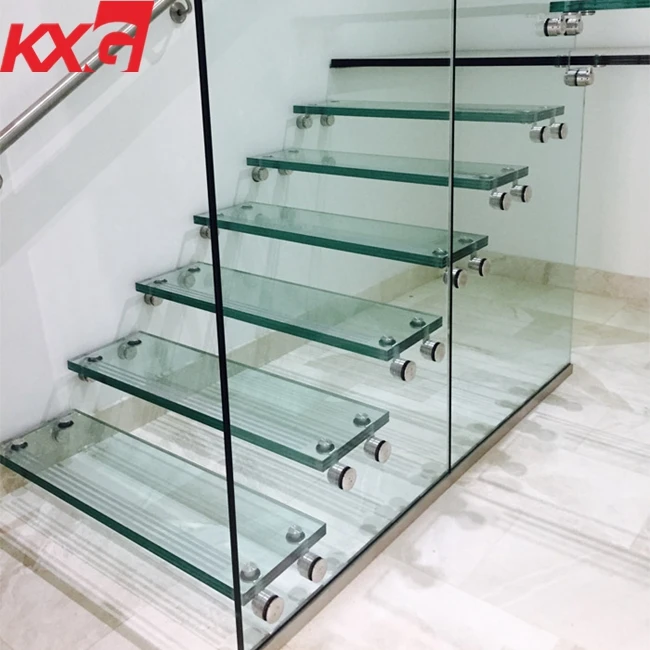 China factory safety PVB SGP  tempered laminated glass for stairs and floor anti slip