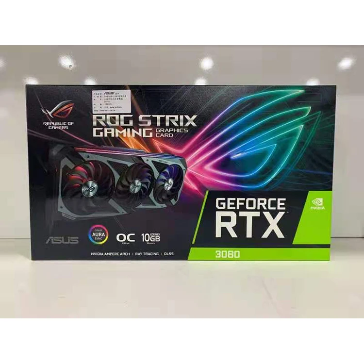 Hot selling MSI GeForce RTX 3080 Gaming TRIO RTX 3070 Asus Gigabyte colourful zotac Gainward 3060 GPU card